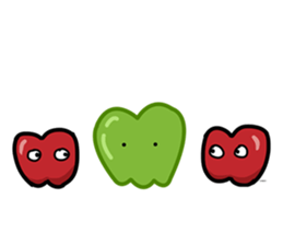 Fruits: Apple Papaya Banana Orange sticker #10166724