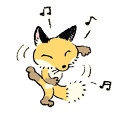 three foxes! sticker #10167147