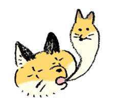 three foxes! sticker #10167153