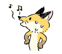 three foxes! sticker #10167157