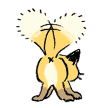 three foxes! sticker #10167171