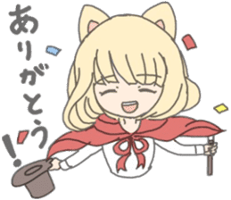 magician cat girl sticker #10167222