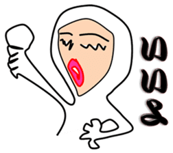 Liver or WA office worker (white tights) sticker #10168380