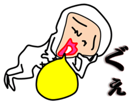 Liver or WA office worker (white tights) sticker #10168386