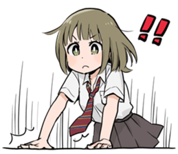 She is silent :) sticker #10168578