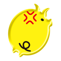 Golden pig of Happiness sticker #10168858