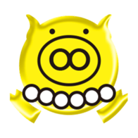 Golden pig of Happiness sticker #10168863