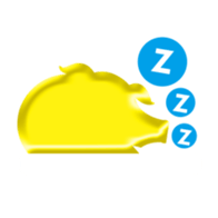 Golden pig of Happiness sticker #10168886