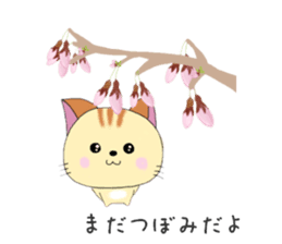 Kuro's daily life 14 SAKURA sticker #10169536