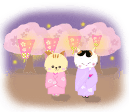 Kuro's daily life 14 SAKURA sticker #10169566