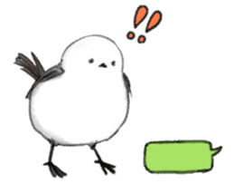 Shimaenaga Long-tailed little bird sticker #10169816