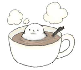 Shimaenaga Long-tailed little bird sticker #10169831