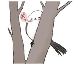 Shimaenaga Long-tailed little bird sticker #10169835