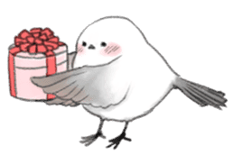 Shimaenaga Long-tailed little bird sticker #10169836