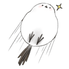 Shimaenaga Long-tailed little bird sticker #10169839