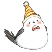 Shimaenaga Long-tailed little bird sticker #10169844