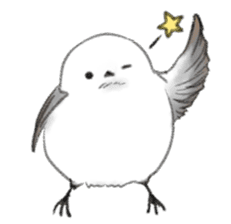 Shimaenaga Long-tailed little bird sticker #10169848