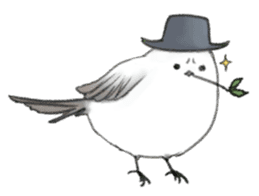Shimaenaga  Long-tailed little bird sticker #10169850