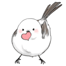 Shimaenaga Long-tailed little bird sticker #10169852