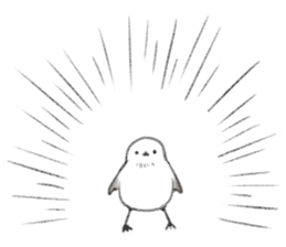 Shimaenaga Long-tailed little bird sticker #10169854