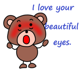 PON of a bear(English version) sticker #10171063