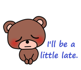 PON of a bear(English version) sticker #10171091