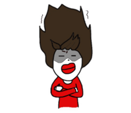 Strange human beings sticker #10171625