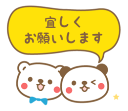 Bears and Panda sticker #10172022