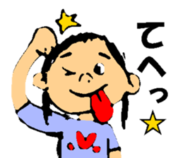 Picture drawn by children 02 sticker #10172094