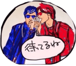 tsutomu with kenichi ohkura sticker #10172470