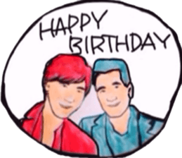 tsutomu with kenichi ohkura sticker #10172471