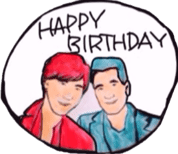 tsutomu with kenichi ohkura sticker #10172471