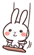 Cute rabbit "Mopu-usa" 2 sticker #10172617