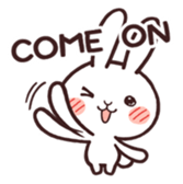 Cute rabbit "Mopu-usa" 2 sticker #10172618