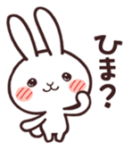 Cute rabbit "Mopu-usa" 2 sticker #10172620