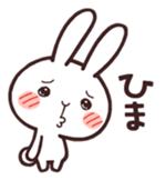 Cute rabbit "Mopu-usa" 2 sticker #10172621