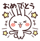 Cute rabbit "Mopu-usa" 2 sticker #10172624