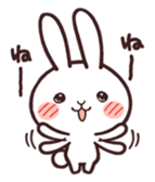 Cute rabbit "Mopu-usa" 2 sticker #10172626