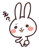Cute rabbit "Mopu-usa" 2 sticker #10172630