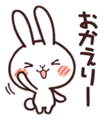 Cute rabbit "Mopu-usa" 2 sticker #10172635