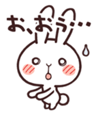 Cute rabbit "Mopu-usa" 2 sticker #10172637