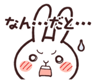 Cute rabbit "Mopu-usa" 2 sticker #10172638