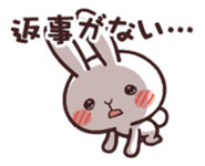 Cute rabbit "Mopu-usa" 2 sticker #10172639