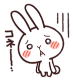 Cute rabbit "Mopu-usa" 2 sticker #10172641