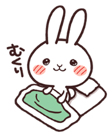 Cute rabbit "Mopu-usa" 2 sticker #10172645