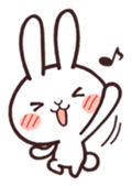 Cute rabbit "Mopu-usa" 2 sticker #10172646