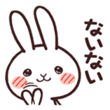 Cute rabbit "Mopu-usa" 2 sticker #10172653