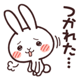 Cute rabbit "Mopu-usa" 2 sticker #10172654