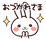 Cute rabbit "Mopu-usa" 2 sticker #10172655