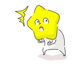 He is like a star. sticker #10174248